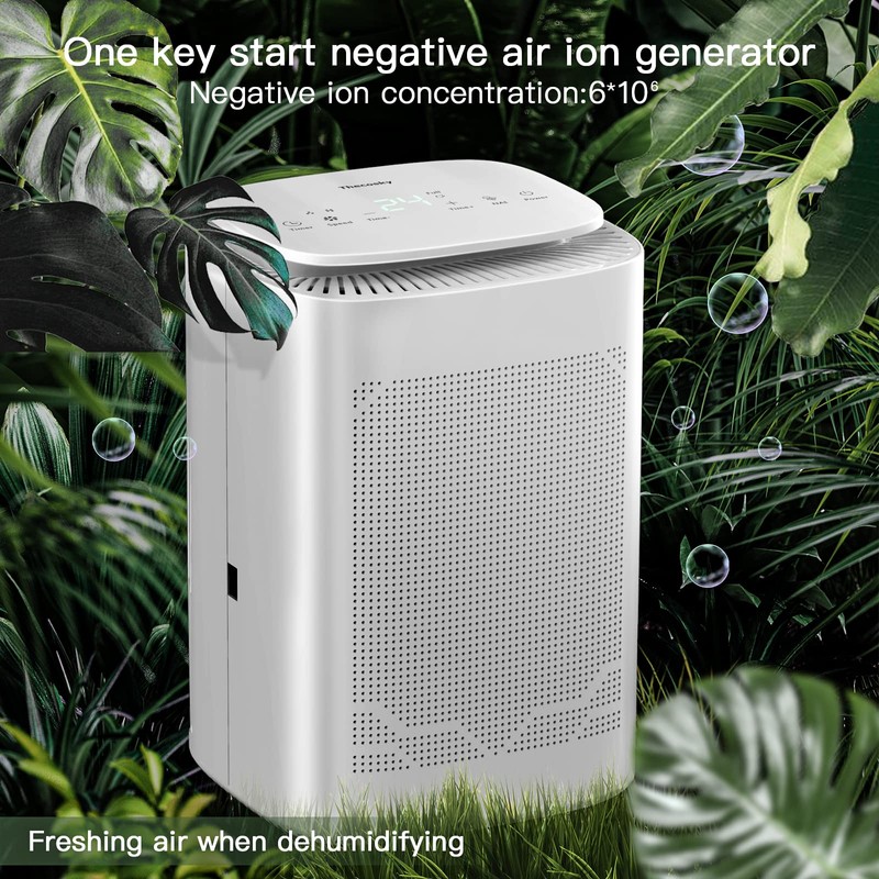 Dehumidifier and Air Purifier Combo,HEPA H13 Filter and Negative Air