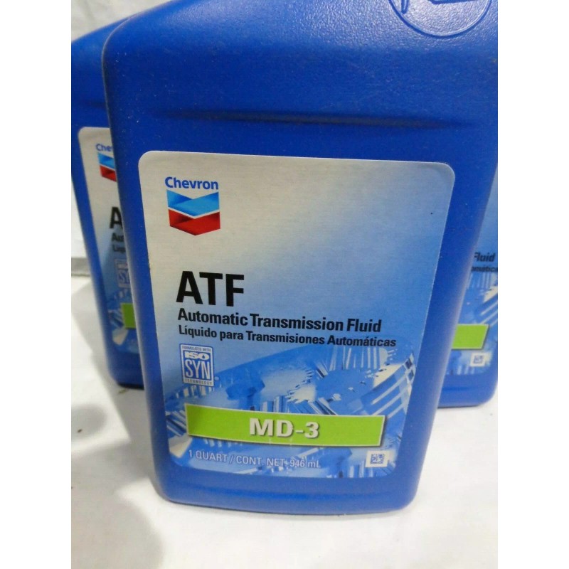 Chevron 3 Quarts ,Chevron ATF MD-3 Transmission Fluid, Dexron lll-H,