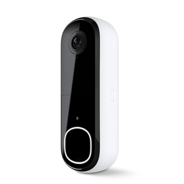 Arlo Video Doorbell 2K (2nd Generation) – Battery Operated or Wired Doorbell, Smart Wi-Fi, Two-Way Audio, Night Vision, Security Camera, Surveillance, White – AVD4001​