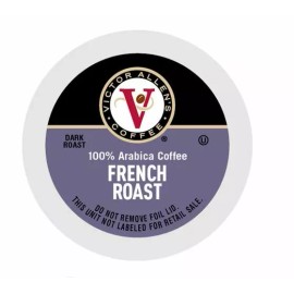 Victor Allen French Roast K cups, Single Serve, Dark Roast, 200 count