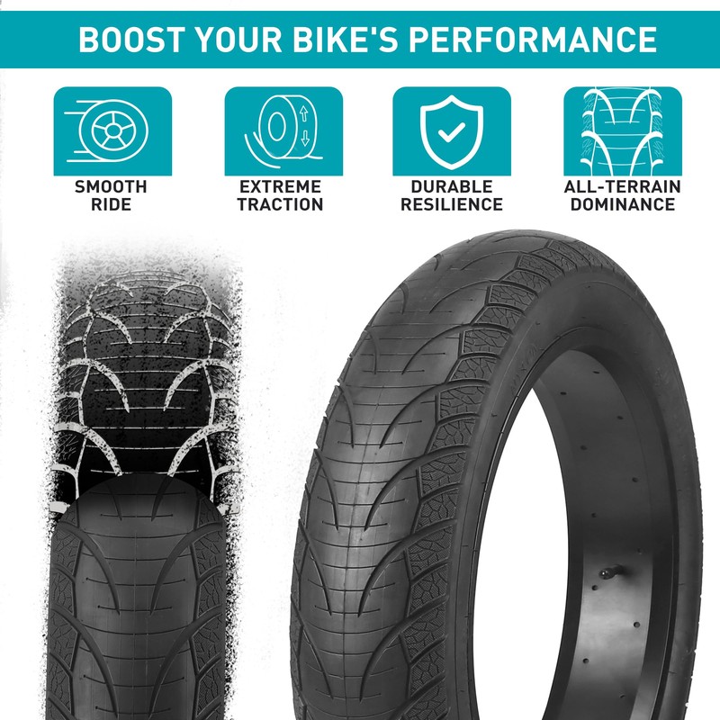 1/2 Pack Fat Tire for Ebike Mountain Snow Bike Heav1/2