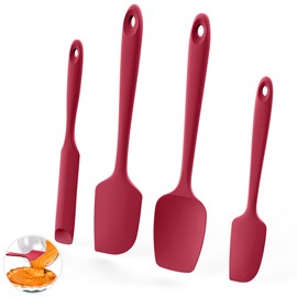 U-Taste Espátulas de silicona resistentes al calor de 600ºF: Raspador de horneado de silicona flexible de grado alimentario, utensilios de cocina para