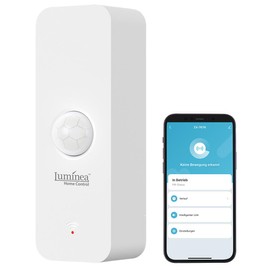 Luminea Home Control Motion Sensor: WiFi Indoor Motion Sensor for Triggering Smart Scenes (Motion Detector, WiFi Motion Sensor Smart Home, PIR)