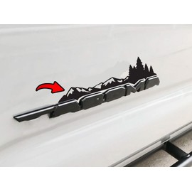 Mountain & Tree Vinyl Decals fit for 3rd Tacoma Emblem Sticker Graphic Set, 2 PCS Vinyl Badge Decals Fit for Tacoma 2016-2023