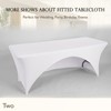 Fhberni Spandex Table Cover 4 ft. Fitted Polyester Tablecloth Stretch