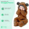 Fleece Baby Bunting Bodysuit – Infant One Piece Kids Hooded