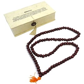 Fair Trade Rosewood Mala/Mallah Beads in Presentation Box