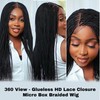 WOW BRAIDS Braided Wigs, Micro Million Braid Wig - Color