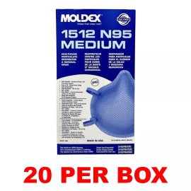 Moldex [NEW] Moldex 1512 N95 Particulate Respirator (Size: Medium) - 20 Per Box