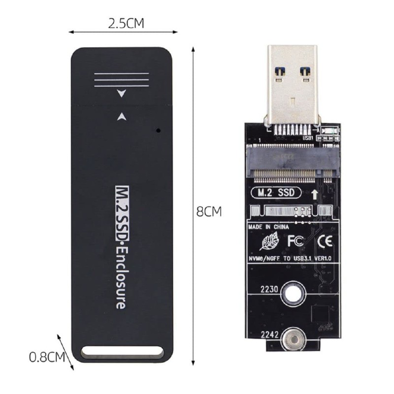 xiwai RTL9210B Chipset SATA SSD External PCBA Enclosure Adapter USB