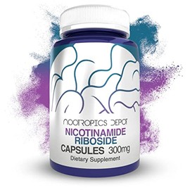 Nootropics Depot Cápsulas de ribósido de nicotinamida | 300 mg | Precursor de NAD+ | 30 unidades | Promueve los niveles de NAD+ | Energía celular