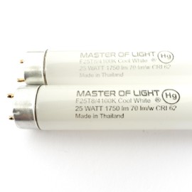 F25T8/CW (2 Pack) 25 Watt T8 Fluorescent Tube Light Bulb 36 Inch 4100K Replaces F25T8/841/HE, F25T8/TL841, F25T8/841, F25T8/TL741/PLUS/ALTO, F25T8/SP41/ECO, FO25/841/XP/ECO, F025/841/ECO