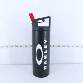 OAKLEY SPORTS WATER BOTTLE 18OZ TALL 10"x3" HYDRATION DRINK BOTTLE BLACK
