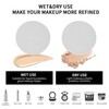 8 Pack Makeup Sponge Blenders, Circle Shaped, White, Soft and