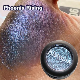 Bistopia Glitter Eyeshadow Collection, 14 Shades, Shimmer Pressed Powder, Metallic and Iridescent Colors (Phoenix Rising)