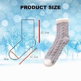 Soft Fluffy Socks, Cuddly Socks Women, Fluffy Socks, 2 Pairs Women's Cuddly Socks, Warm Bed Socks, House Socks, Colourful for Women, Fuzzy Fluffy Socks, Soft Comfortable Fluffy Socks in Winter, White