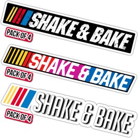 12 PCS Shake and Bake Sticker, 5 Inches - Shake n Bake Sticker, Funny Stickers for Car, Truck, and Van– Indoor and Outdoor Use for Laptop – Waterproof Decal for Water Bottle – Removable Window Decal