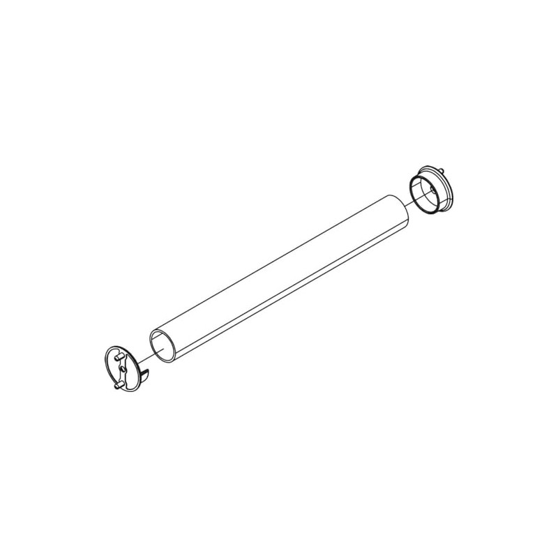 Premium 1 5/16 Inch Diameter Round Wardrobe Tube Closet Rod