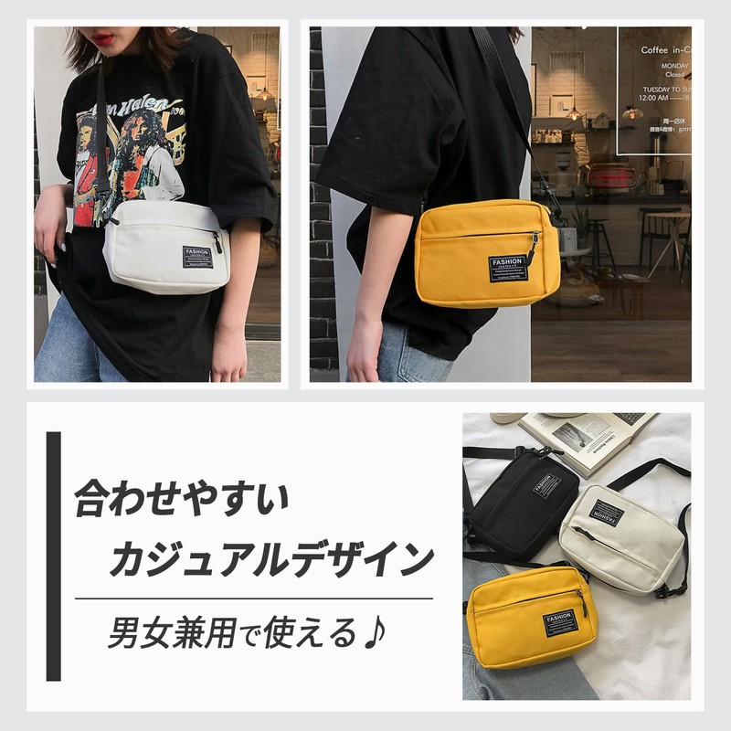 sakurart Shoulder Bag, Cross-body Design, Inexpensive, Men's, Canvas, Women's, Lightweight,