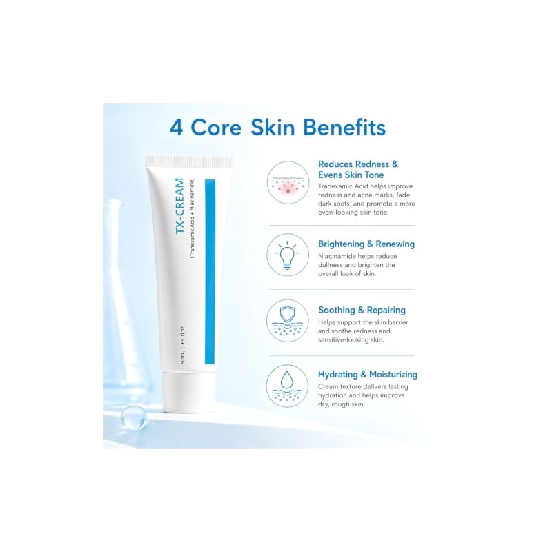 Crema Hidratante Facial Niacinamida y Arbutina para Manchas y Tono
