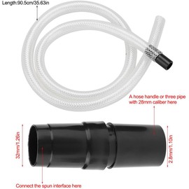 Juego de cepillos de boquilla de accesorios de aspiradora de 9 piezas para tipos de aspiradora de 32 mm / 28 mm, juego de micro boquillas con manguera de extensión, herramientas de accesorios universa