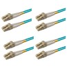 SpeedyFiberTX 4 Pack 1.5 Meter Multimode 10G OM3 50/125 Fiber