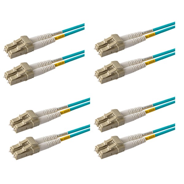 SpeedyFiberTX 4 Pack 1.5 Meter Multimode 10G OM3 50/125 Fiber