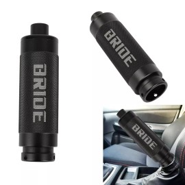 Unbranded BRIDE Black Aluminum Car Handle Hand Brake Sleeve Universal Fitment Cover 4 All