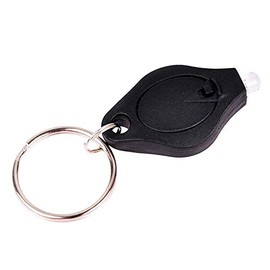 2 x UV Light Keyring Forged Bank Note Fake Money Detector Polymer ID Checker Blacklight & White LED Watermark Torch for Paper Notes Keyring Keychain Check