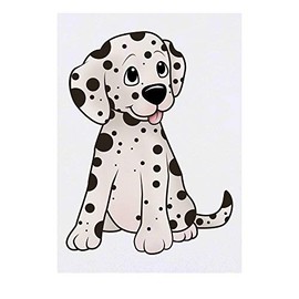 'Dalmatian Puppy' Temporary Tattoo - Water Resistant, Skin-Safe, Non-Toxic Transfer (TO00029283)