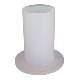 ICON 12478 Spin Fitting, Non-Threaded Inlet Boss, 1-1/4"OD x 1" ID, White