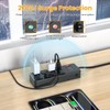 HEZI Magnetic Heavy Duty Power Strip,12 Gauge 6FT Extension Cord,Black