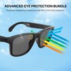GenXenon Smart Glasses for Men & Women, UV400 Polarised Lenses,
