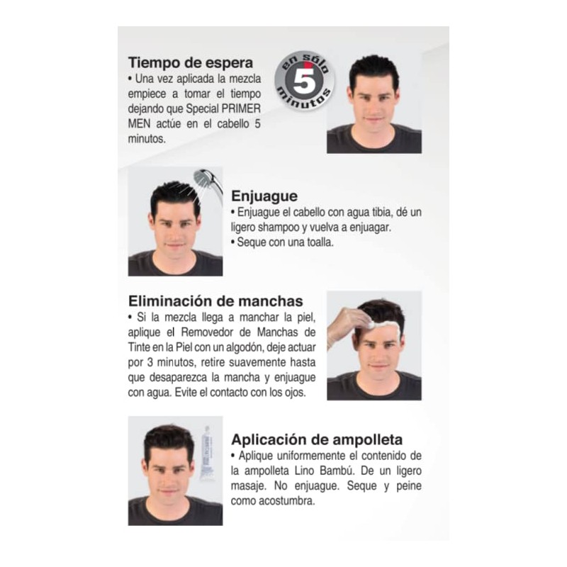 Tinte En Gel Barba Bigote Cabello Color Castaño Special Primer