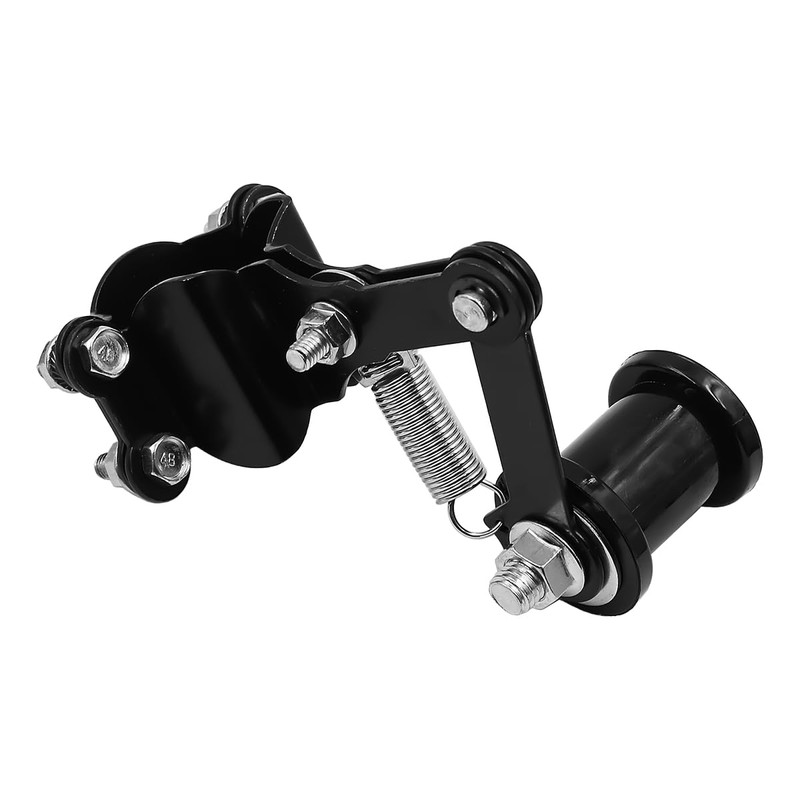 WANGCL Universal Motorcycle Chain Tensioner Adjuster (Black, Iron & Plastic)