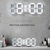3D LED Wall Clock Brightness Adjustable Innovative 3D Table Wall