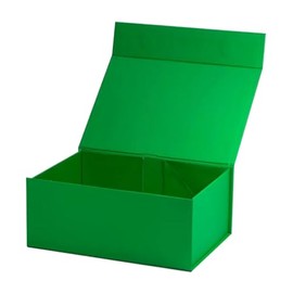 Offer Shop Green Magnetic Gift Box Green A5 Deep Box for Birthdays Christmas Wedding or New Year Gifts 23cm x 17cm x 10cm
