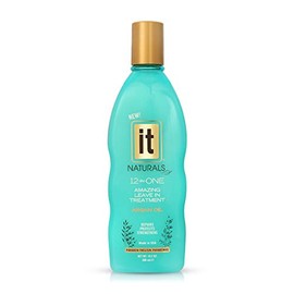 IT Naturals Argan Oil 12-In-One Amazing Leave In Treatment, 10.2oz - Repairs, Protects & Strengthen Hair Split Ends & Breakage - for All Hair Types - Moisturizing & Volumizing - Paraben Free