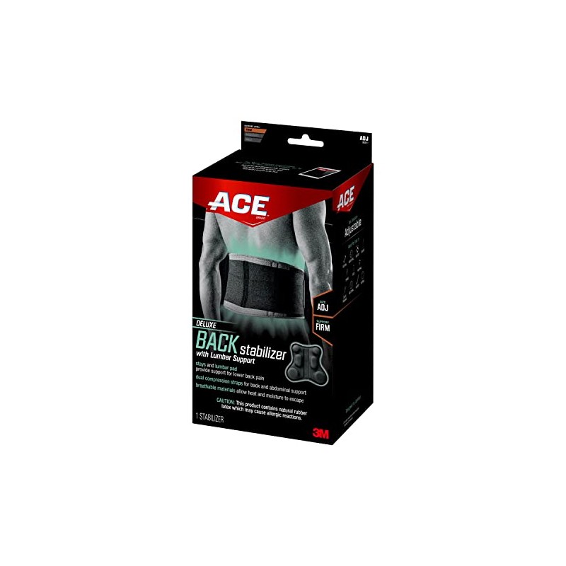 ACE, Sport Deluxe Back Stabilizer, Adjustable, 1 Count
