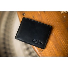Gusti Danny Leather Wallet, Wallet, Wallet, Travel Purse, Small, Women, Men, Leather, Black, black, Classic