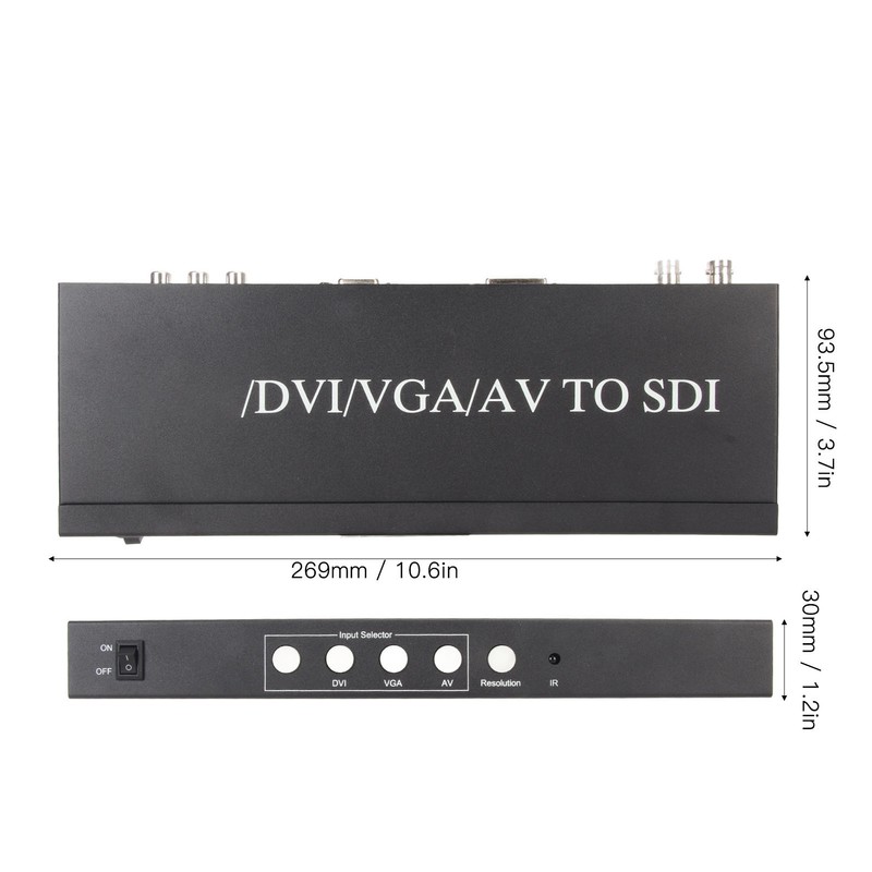 Multi Video Format to SDI Converter HD 3G SDI 1080P60