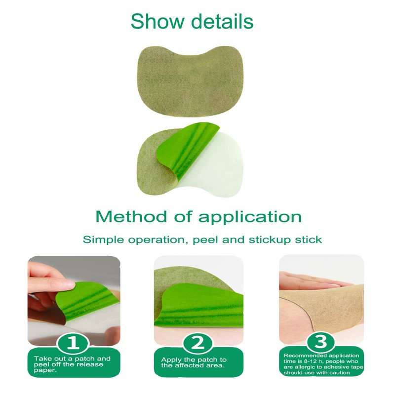 SHUWRWB Moxibustion Patch(Shoulder Patch 12patches per Bag)|Wormwood Patch|Moxa Patch| self-Heating