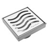 SereneDrains 304 Stainless Steel 4 Inch Square Polished Chrome Shower