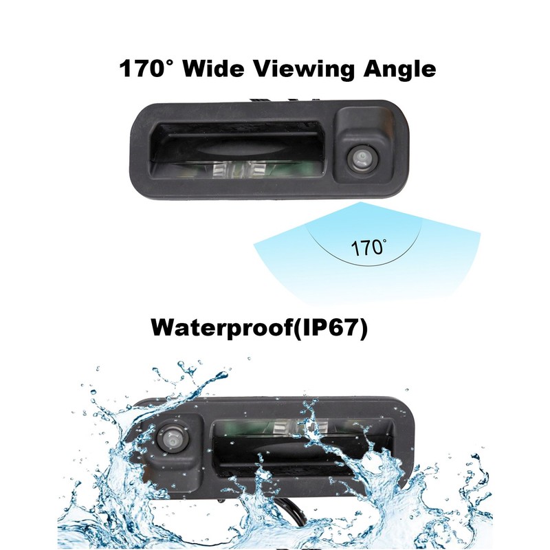 Canying Car Handle Backup Camera Reverse Camera Dynamic Car Rear