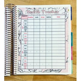 Handmade Health Medical Blood Pressure Two Sided Dashboard for use w Erin Condren Planner