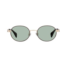 [ゾフ] STUDIO SEVEN （スタジオセブン）オーバル型 サングラス(ブラウン(クリア)・ZO252G02_44A1) | メタルフレーム｜紫外線防止 UVカット｜メンズ レディース ユニセックス【【52□20-145】