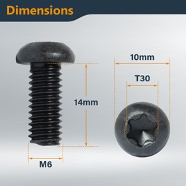 POWERTEC Planer Blade Screws T30 Torx (30 Pack) - Compatible with DeWalt DW735, DW734, DW735X, Wen PL1303 PL1252, RIDGID R4331, Delta 22-590 (72296)