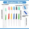 HAIFOTRVA 10Packs Disposable Toothbrushes with Floss,Single Use Individually Wrapped Disposable