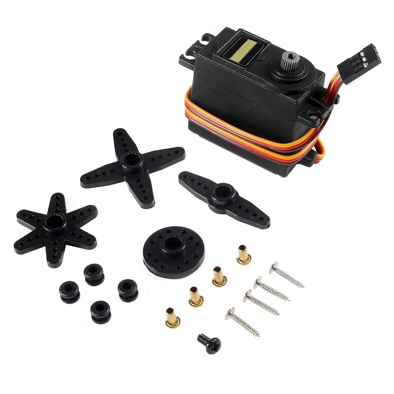 AEDIKO 6pcs MG995 Servo Motor Control 180 Angle Metal Gear