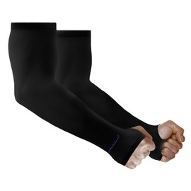 Achiou Mangas de compresión para el sol, protección UV, refrigeración para hombres y mujeres, protector solar de verano, ciclismo, conducción, golf, correr